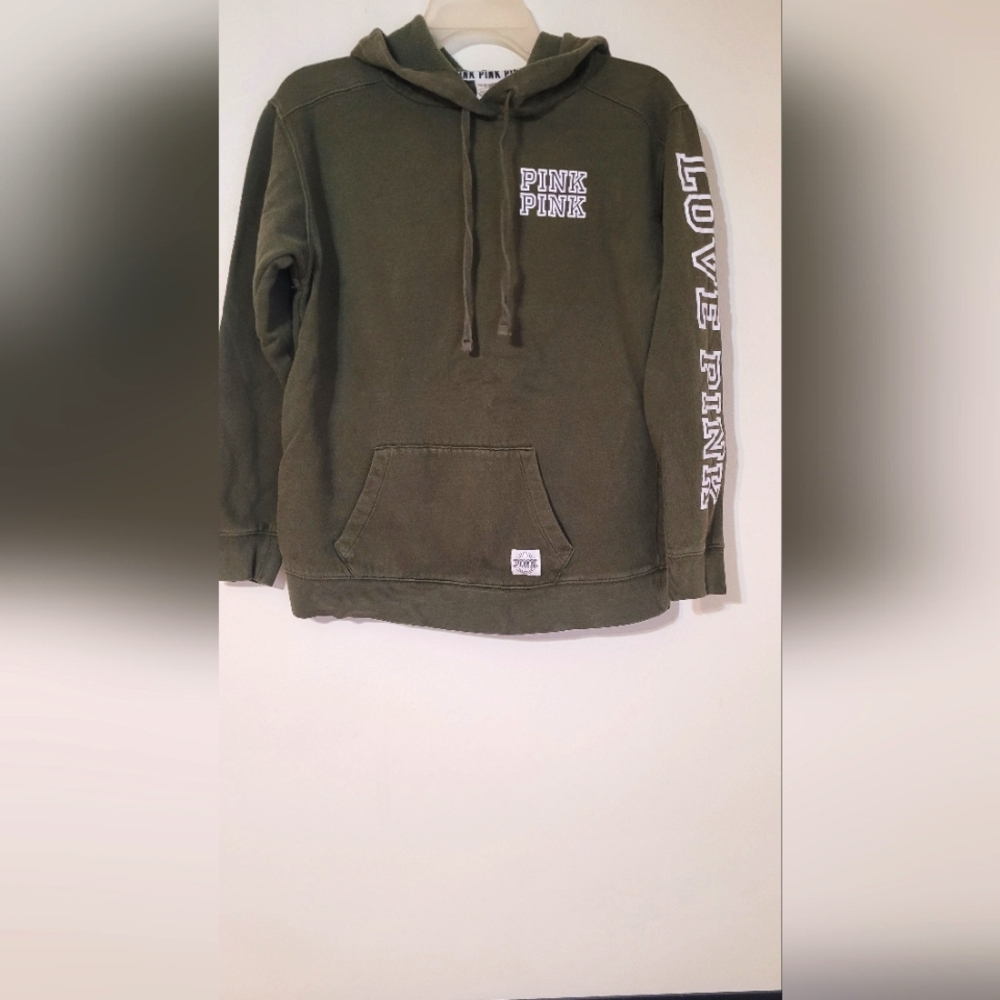Pink Victoria's secret hoodie XS